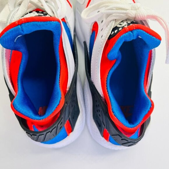 Nike Air Huarache Women's Running Shoes SIze 7 Red, Blue, White DV2220-100 - Picture 10 of 13